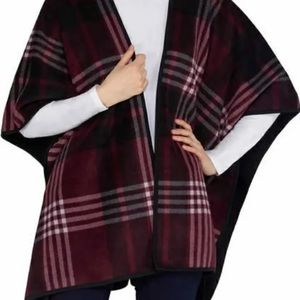 Plaid Burgundy Wrap